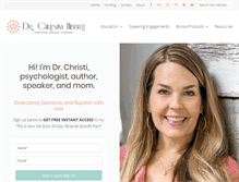 Tablet Screenshot of drchristinahibbert.com
